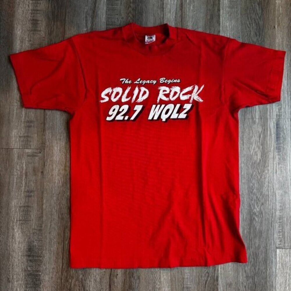 Vintage Red Rock Radio T Shirt Single Stitch Large